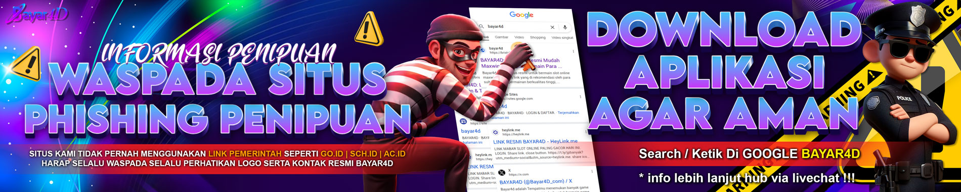 HATI HATI DENGAN LINK PHISHING BAYAR4D